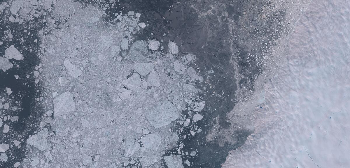 Aerial view of Humboldt Glacier