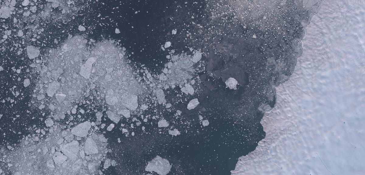 Aerial view of Humboldt Glacier