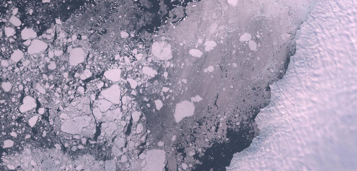 Aerial view of Humboldt Glacier