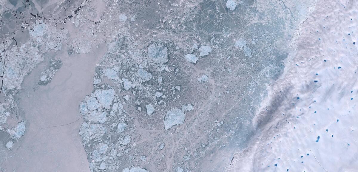 Aerial view of Humboldt Glacier