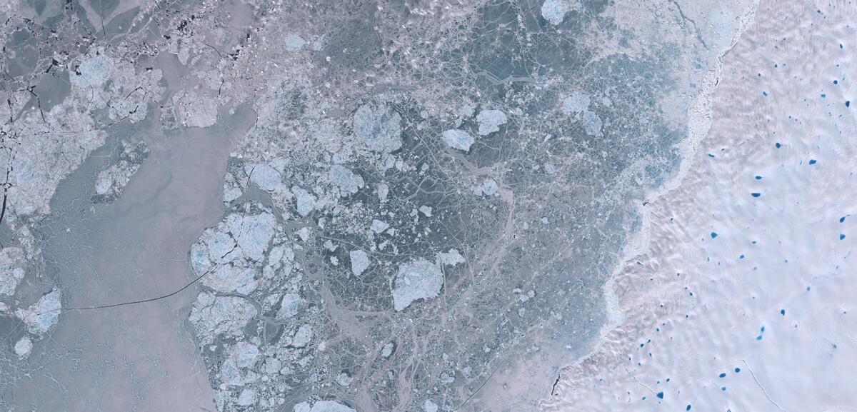 Aerial view of Humboldt Glacier