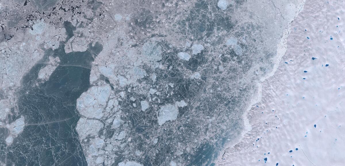 Aerial view of Humboldt Glacier