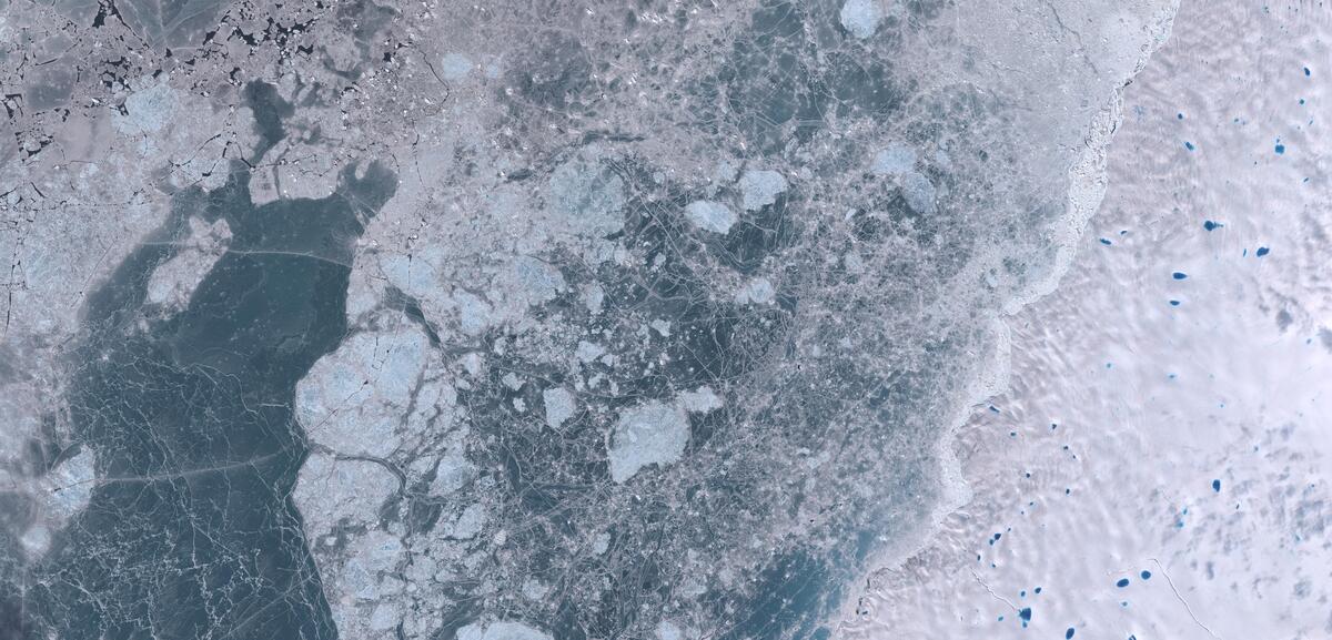 Aerial view of Humboldt Glacier