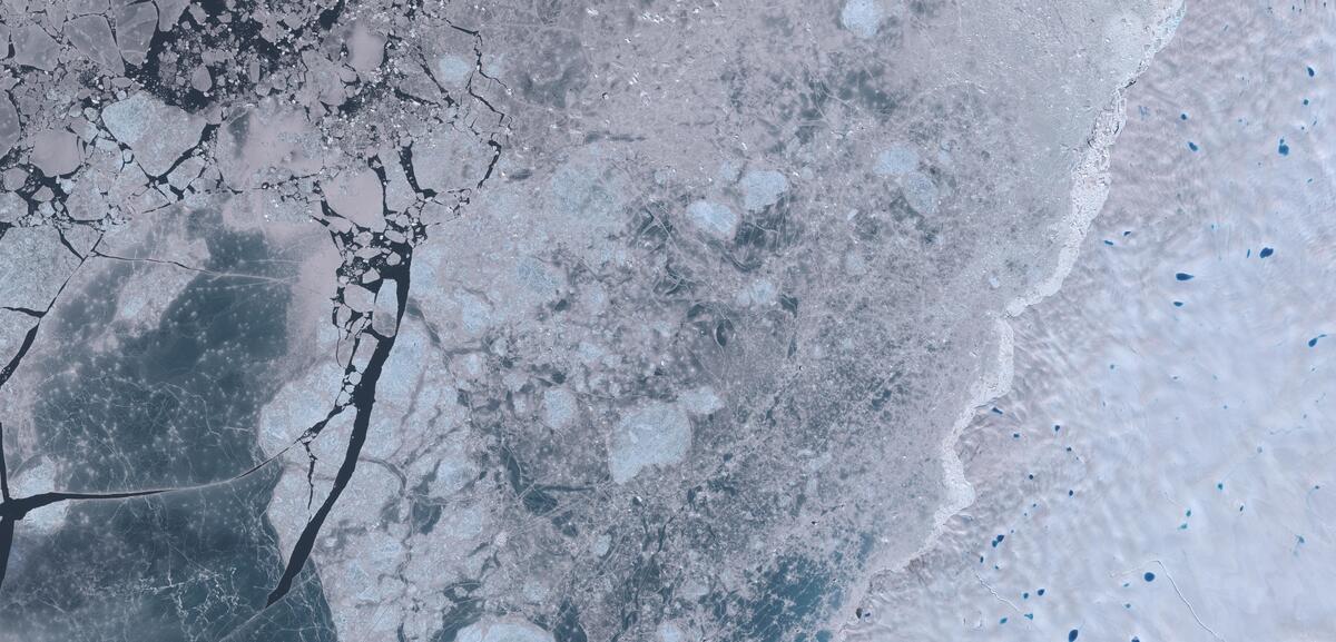 Aerial view of Humboldt Glacier