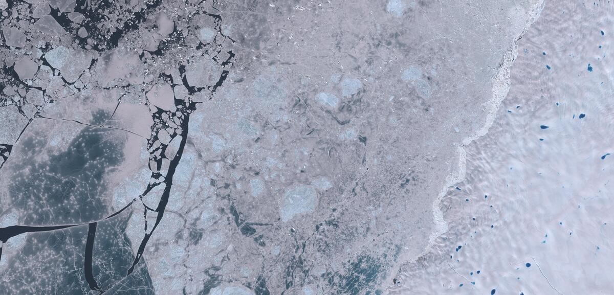 Aerial view of Humboldt Glacier