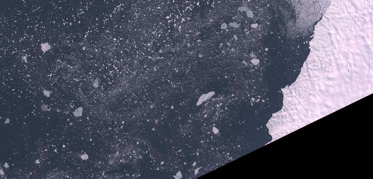 Aerial view of Humboldt Glacier