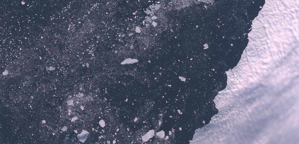 Aerial view of Humboldt Glacier