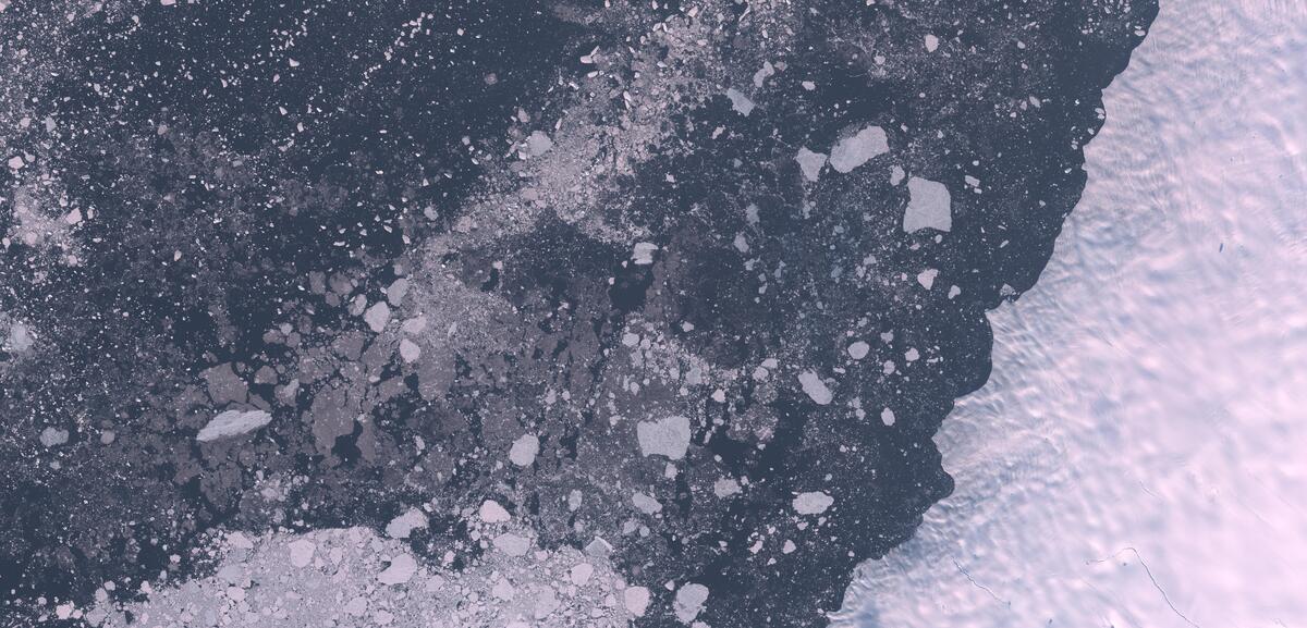 Aerial view of Humboldt Glacier