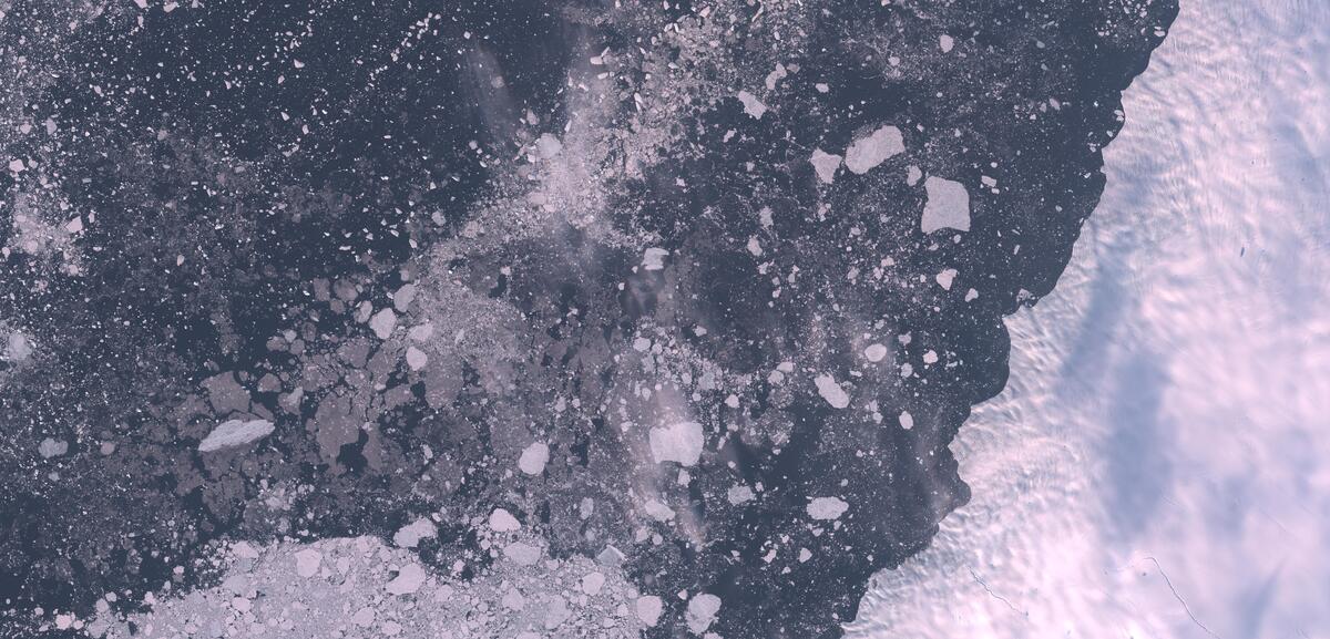 Aerial view of Humboldt Glacier