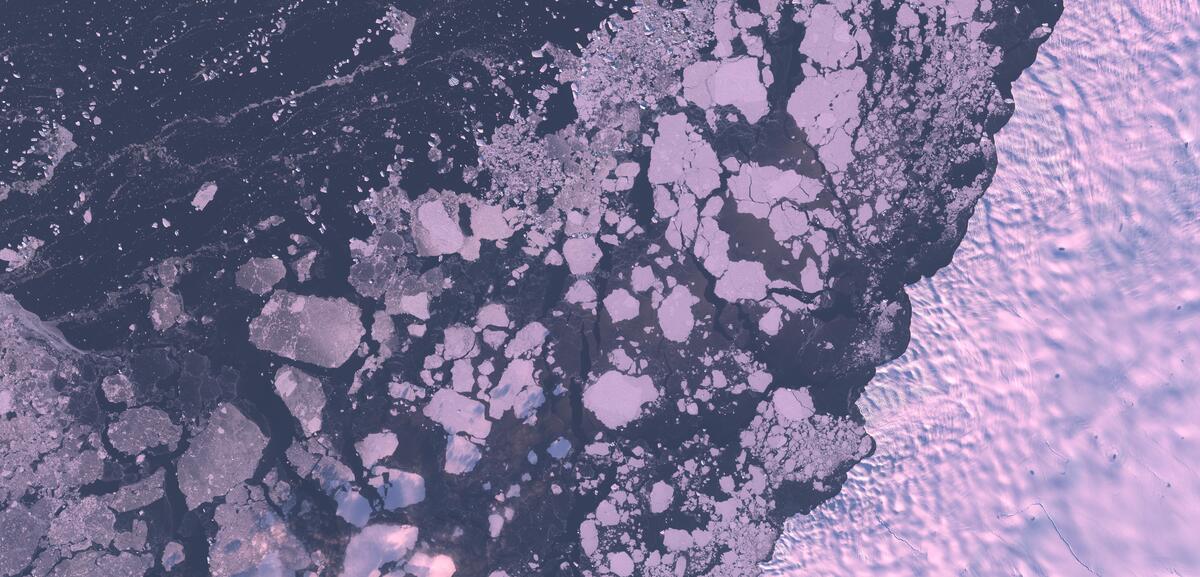 Aerial view of Humboldt Glacier