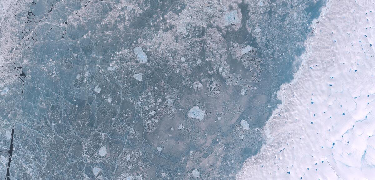 Aerial view of Humboldt Glacier