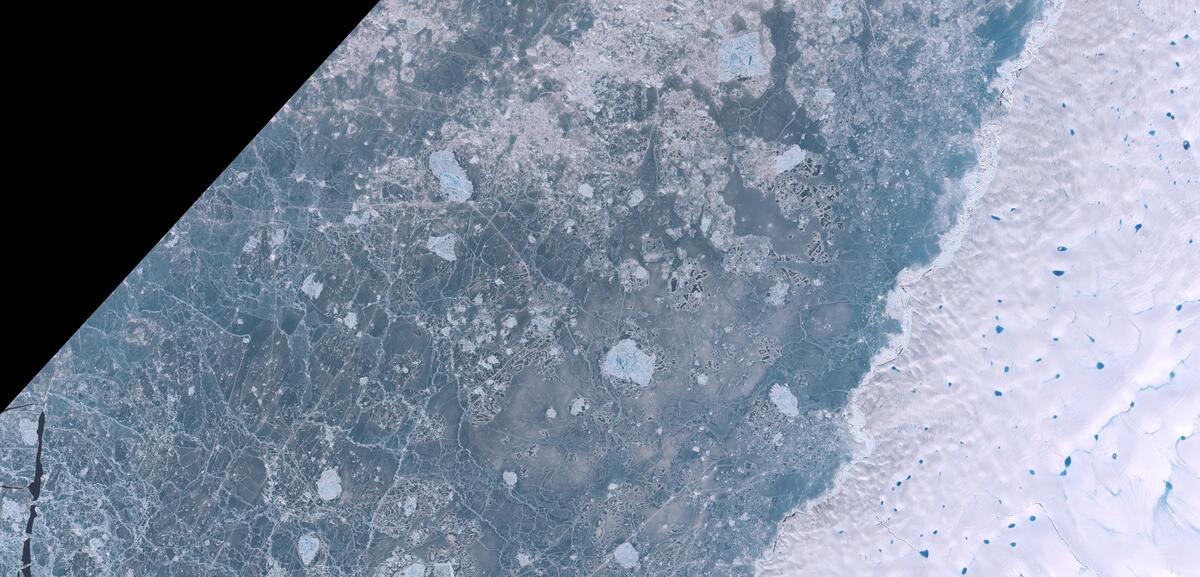 Aerial view of Humboldt Glacier