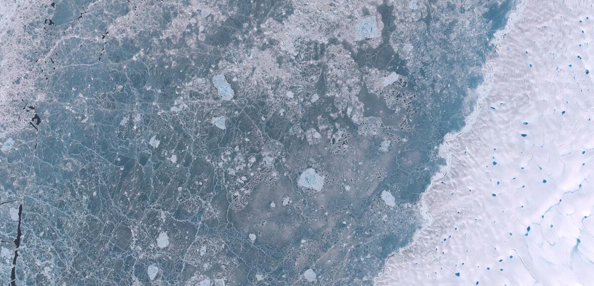 Aerial view of Humboldt Glacier