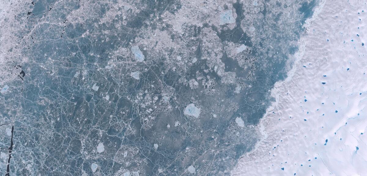 Aerial view of Humboldt Glacier