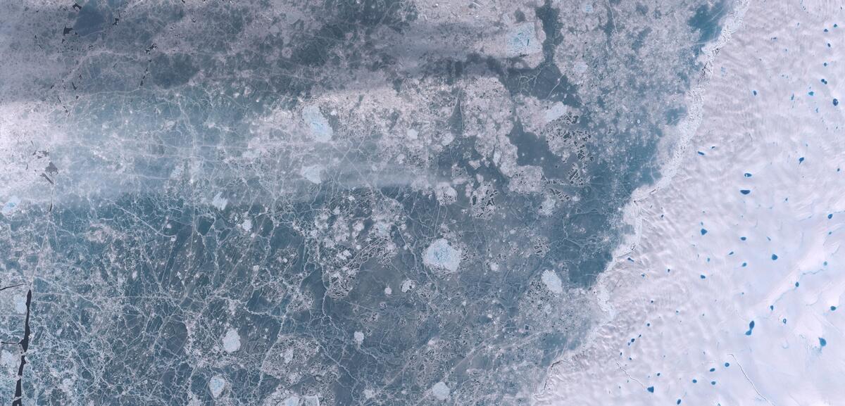 Aerial view of Humboldt Glacier