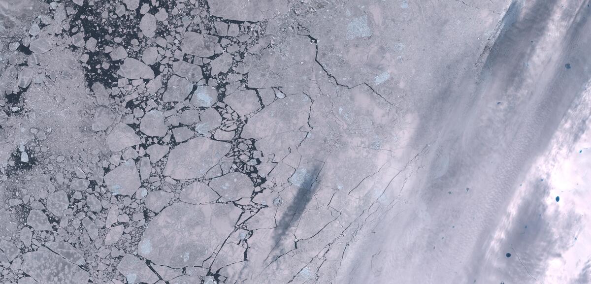 Aerial view of Humboldt Glacier