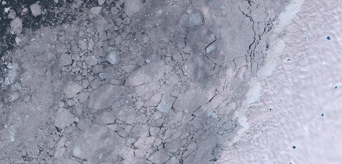 Aerial view of Humboldt Glacier
