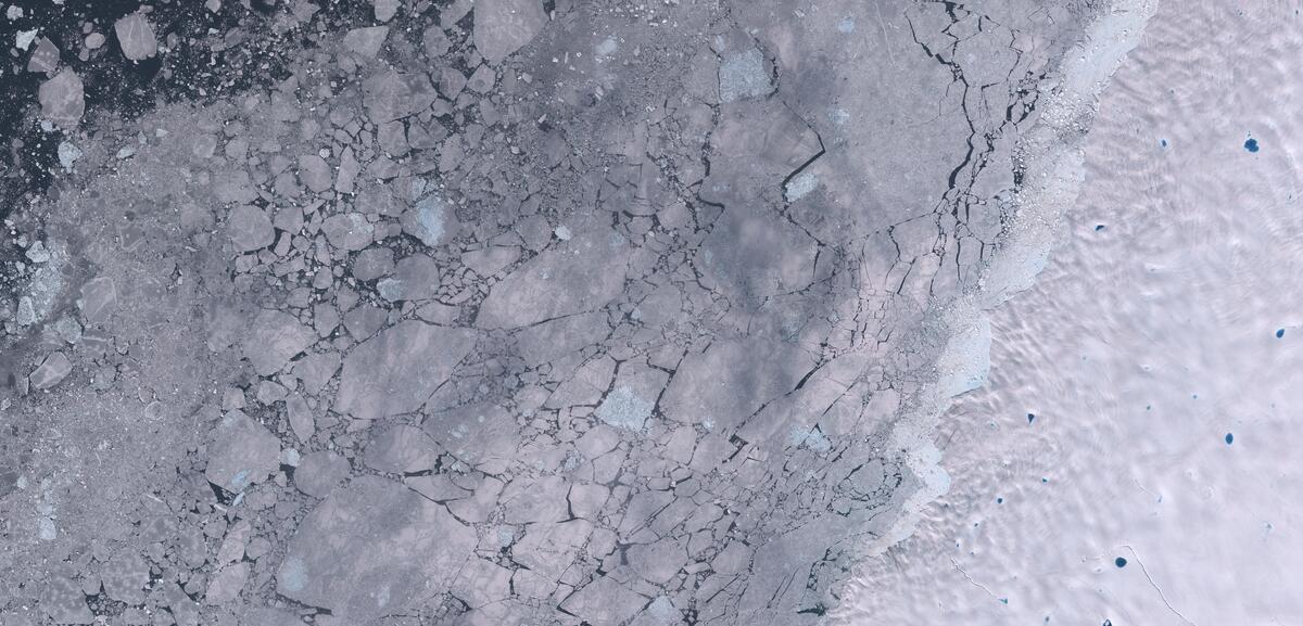 Aerial view of Humboldt Glacier