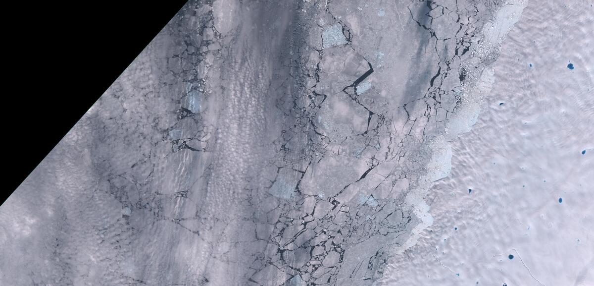 Aerial view of Humboldt Glacier