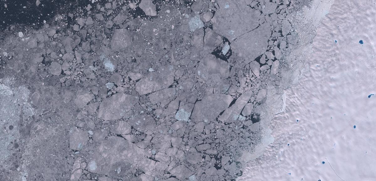 Aerial view of Humboldt Glacier