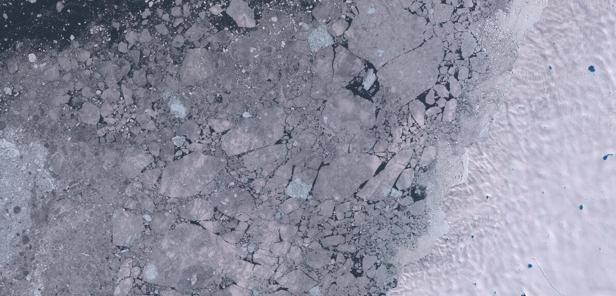 Aerial view of Humboldt Glacier