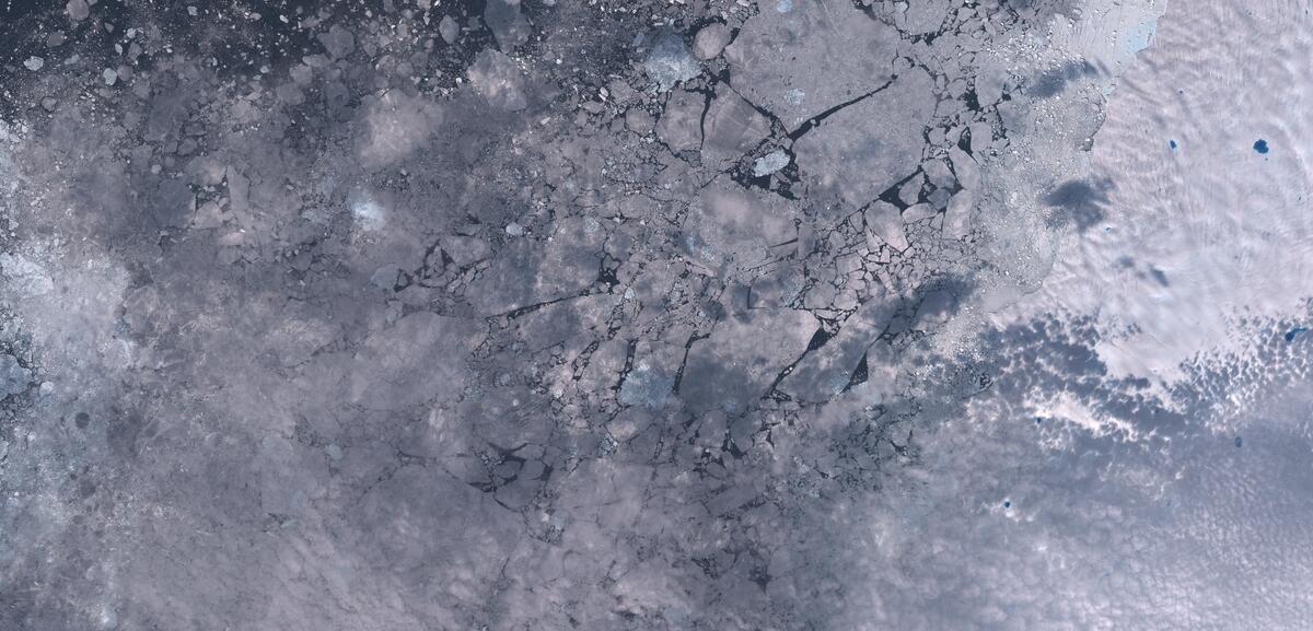 Aerial view of Humboldt Glacier