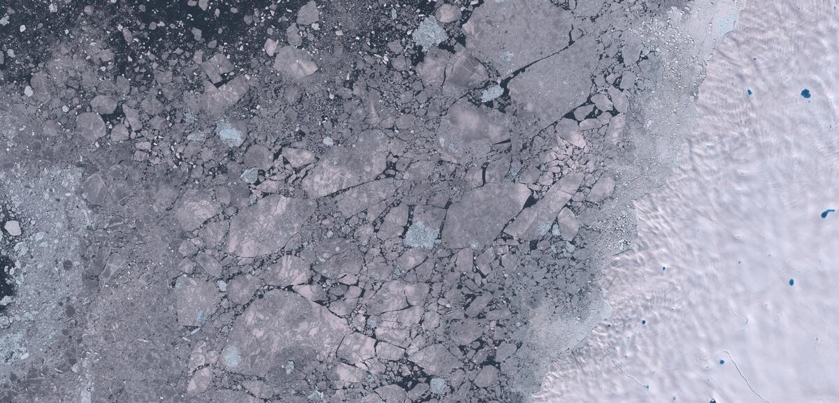 Aerial view of Humboldt Glacier
