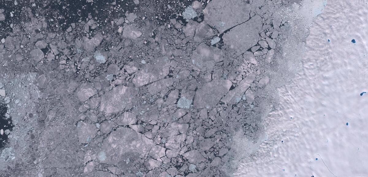 Aerial view of Humboldt Glacier