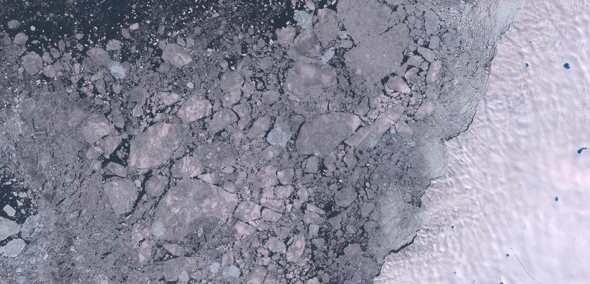 Aerial view of Humboldt Glacier
