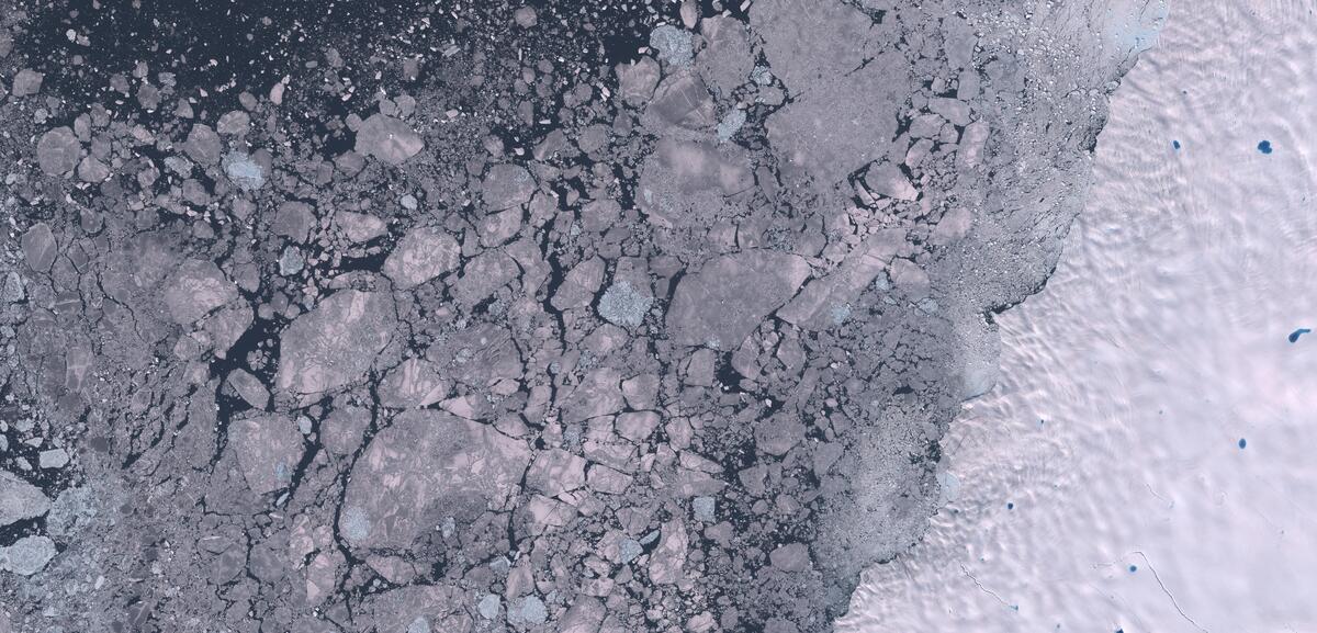 Aerial view of Humboldt Glacier