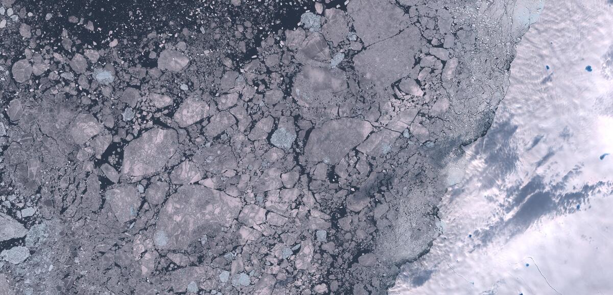 Aerial view of Humboldt Glacier