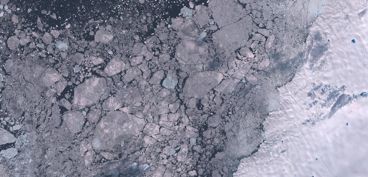 Aerial view of Humboldt Glacier