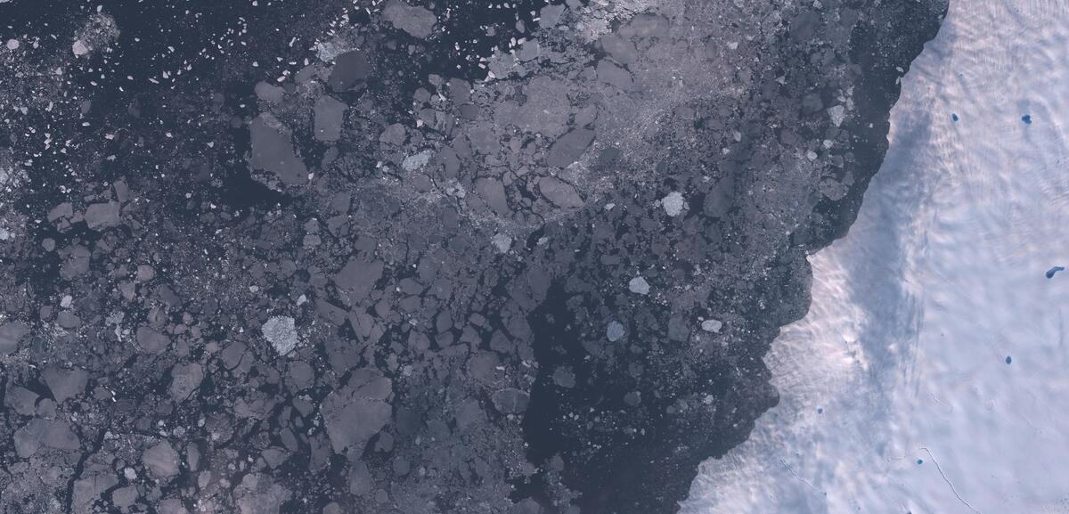 Aerial view of Humboldt Glacier