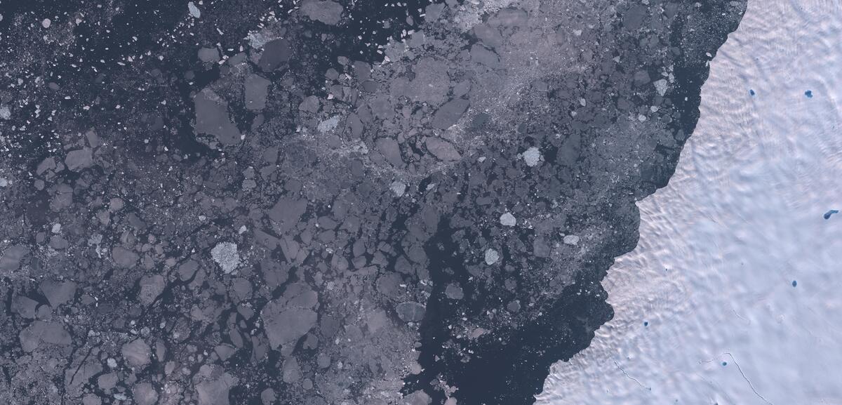 Aerial view of Humboldt Glacier