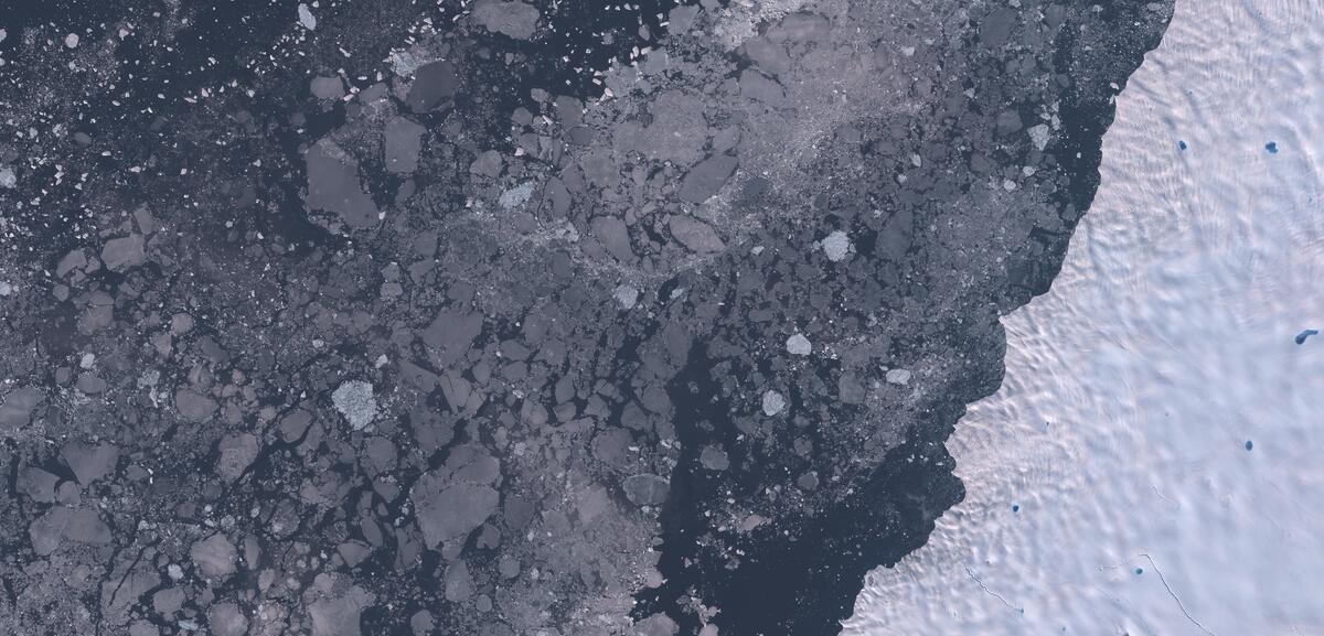 Aerial view of Humboldt Glacier