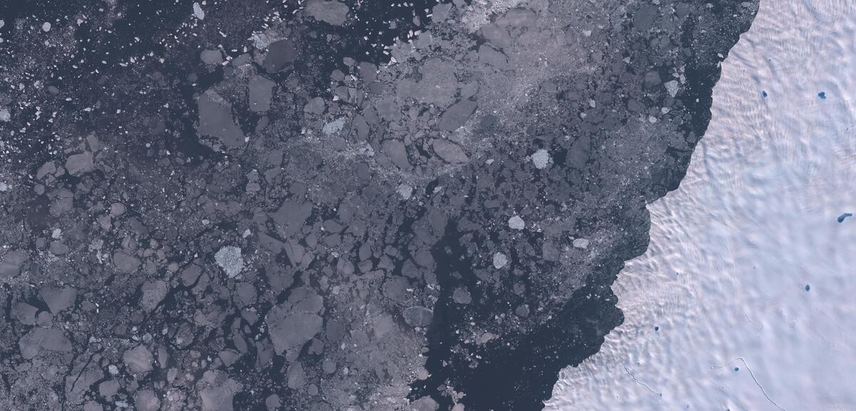 Aerial view of Humboldt Glacier
