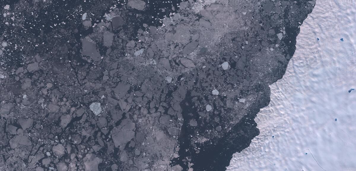 Aerial view of Humboldt Glacier