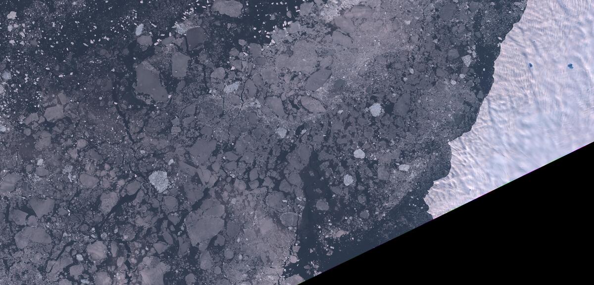 Aerial view of Humboldt Glacier