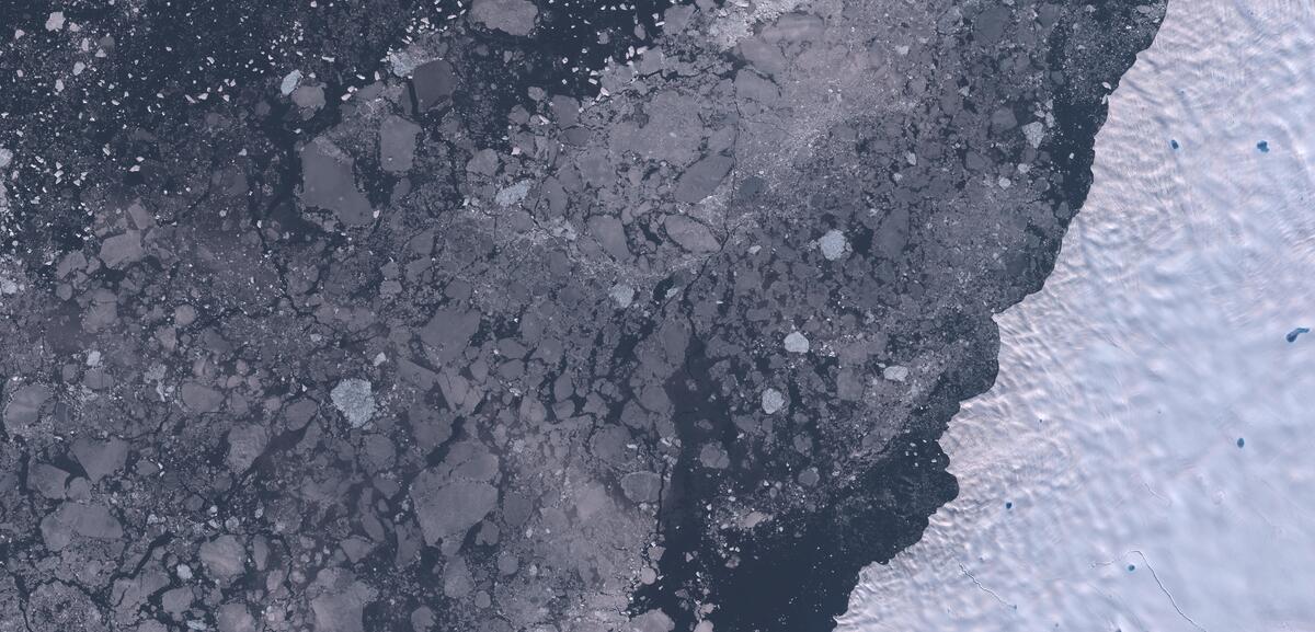 Aerial view of Humboldt Glacier