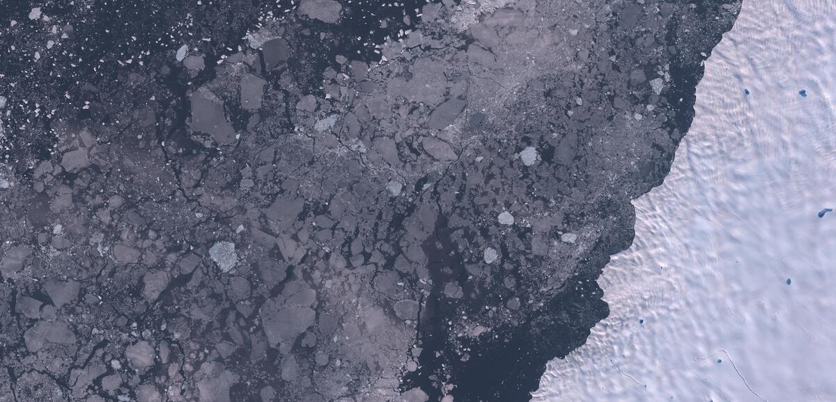 Aerial view of Humboldt Glacier