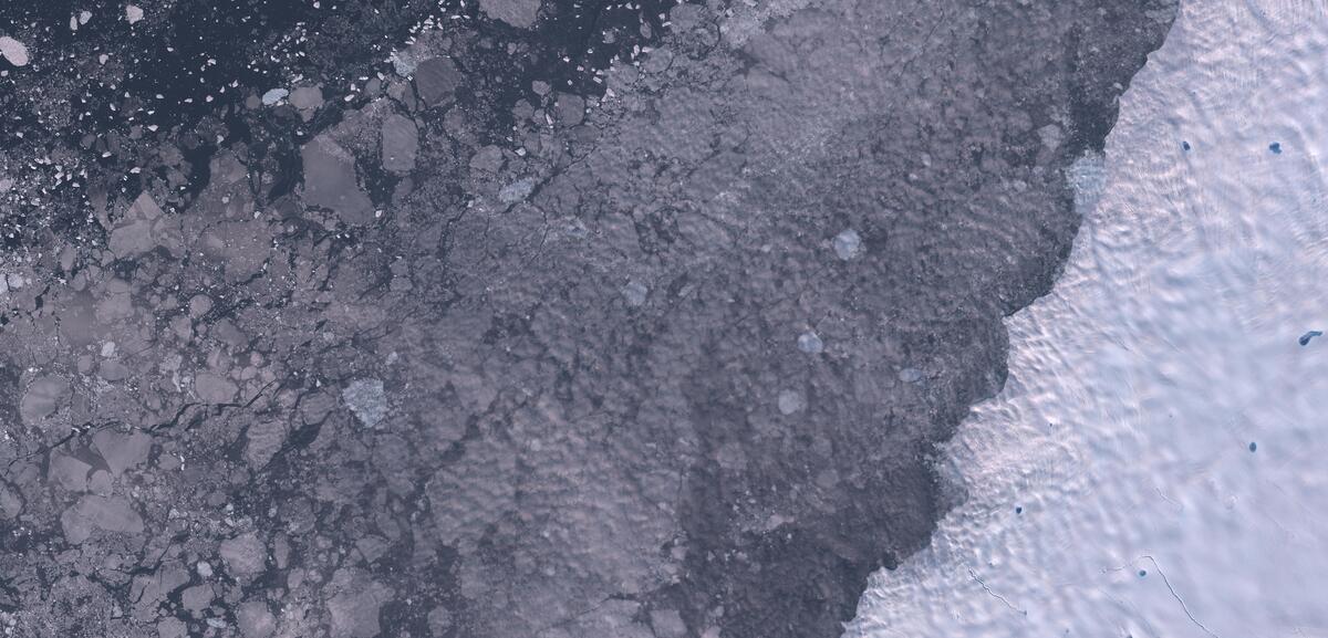 Aerial view of Humboldt Glacier