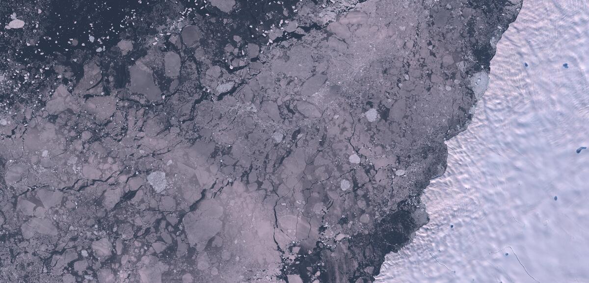 Aerial view of Humboldt Glacier