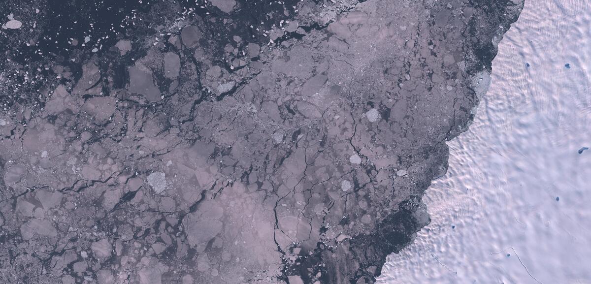 Aerial view of Humboldt Glacier