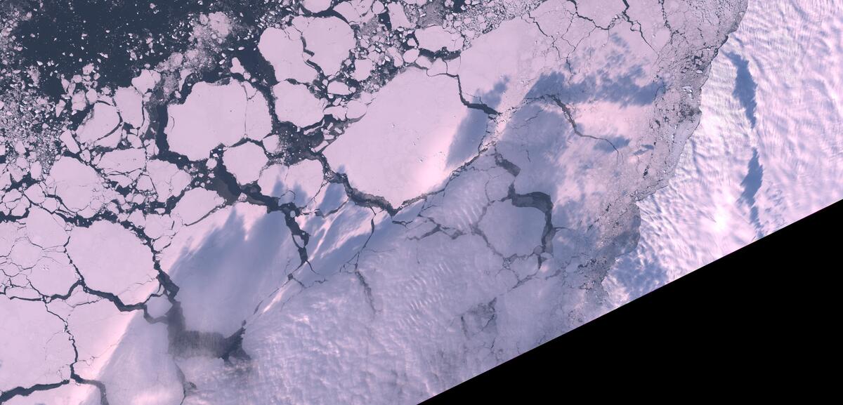 Aerial view of Humboldt Glacier