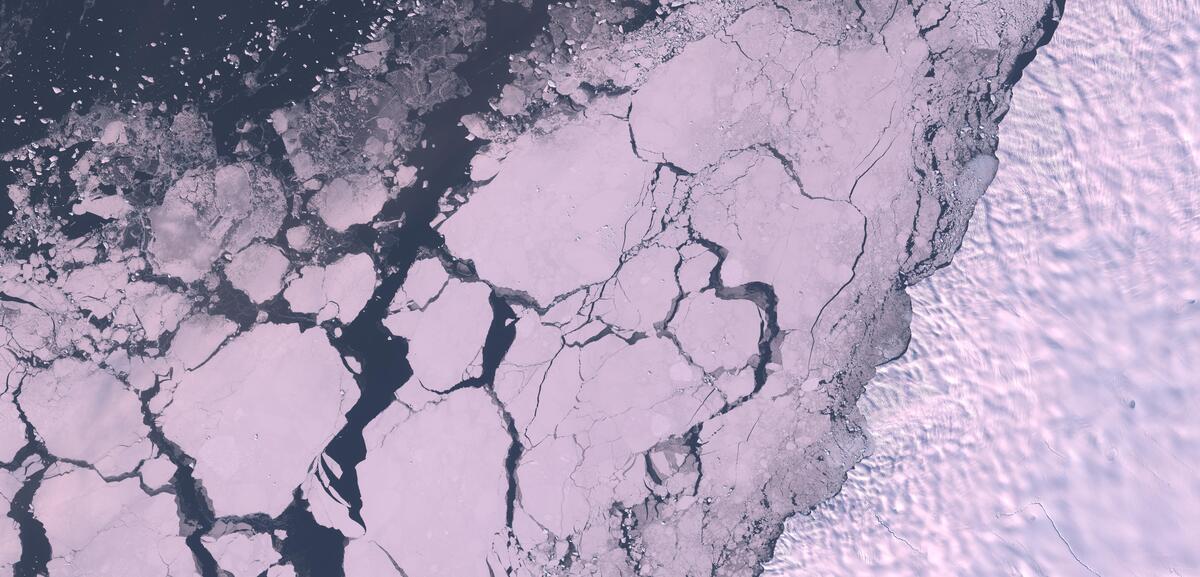 Aerial view of Humboldt Glacier