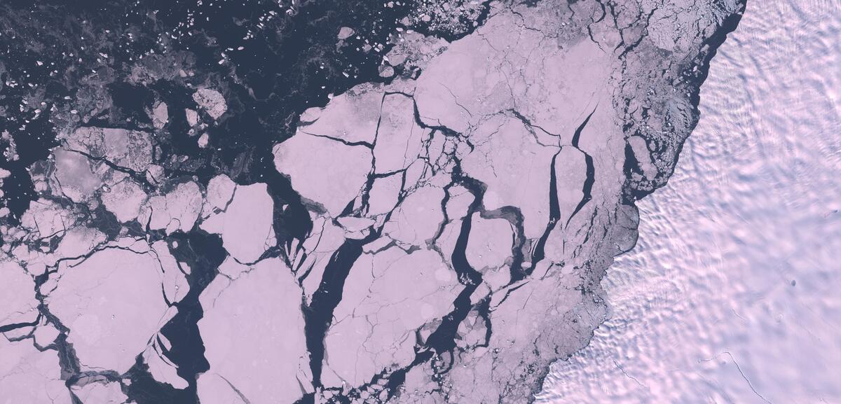 Aerial view of Humboldt Glacier