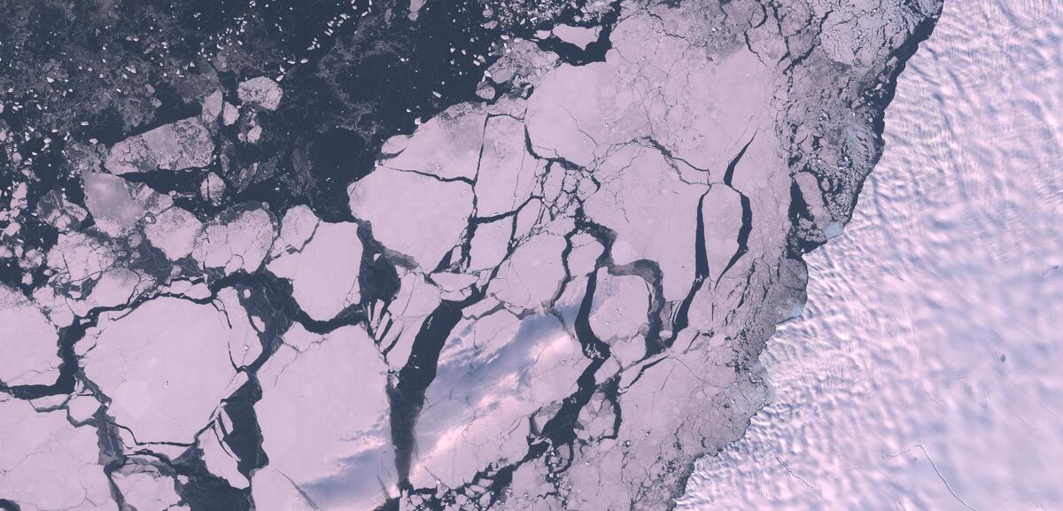 Aerial view of Humboldt Glacier