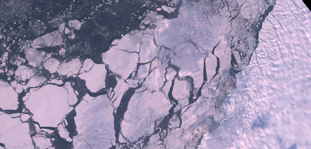 Aerial view of Humboldt Glacier