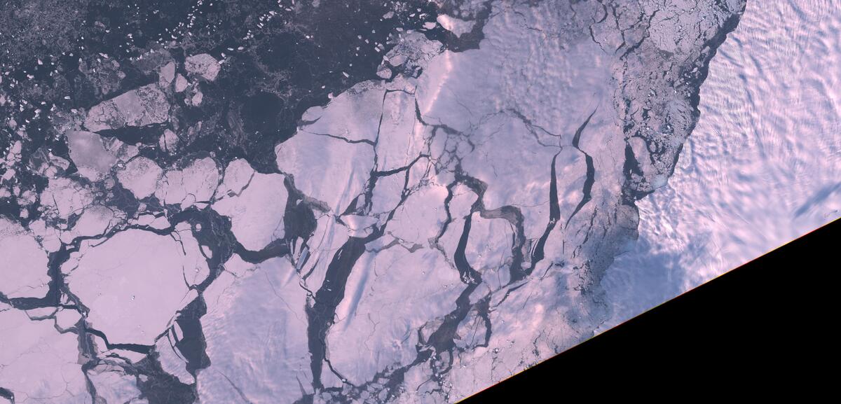 Aerial view of Humboldt Glacier