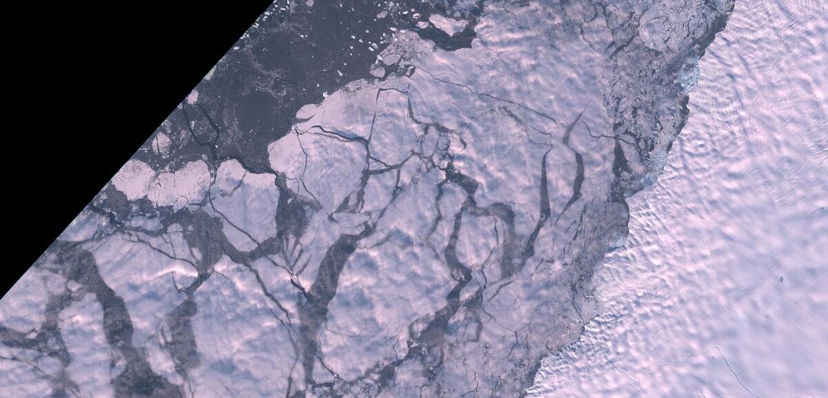 Aerial view of Humboldt Glacier